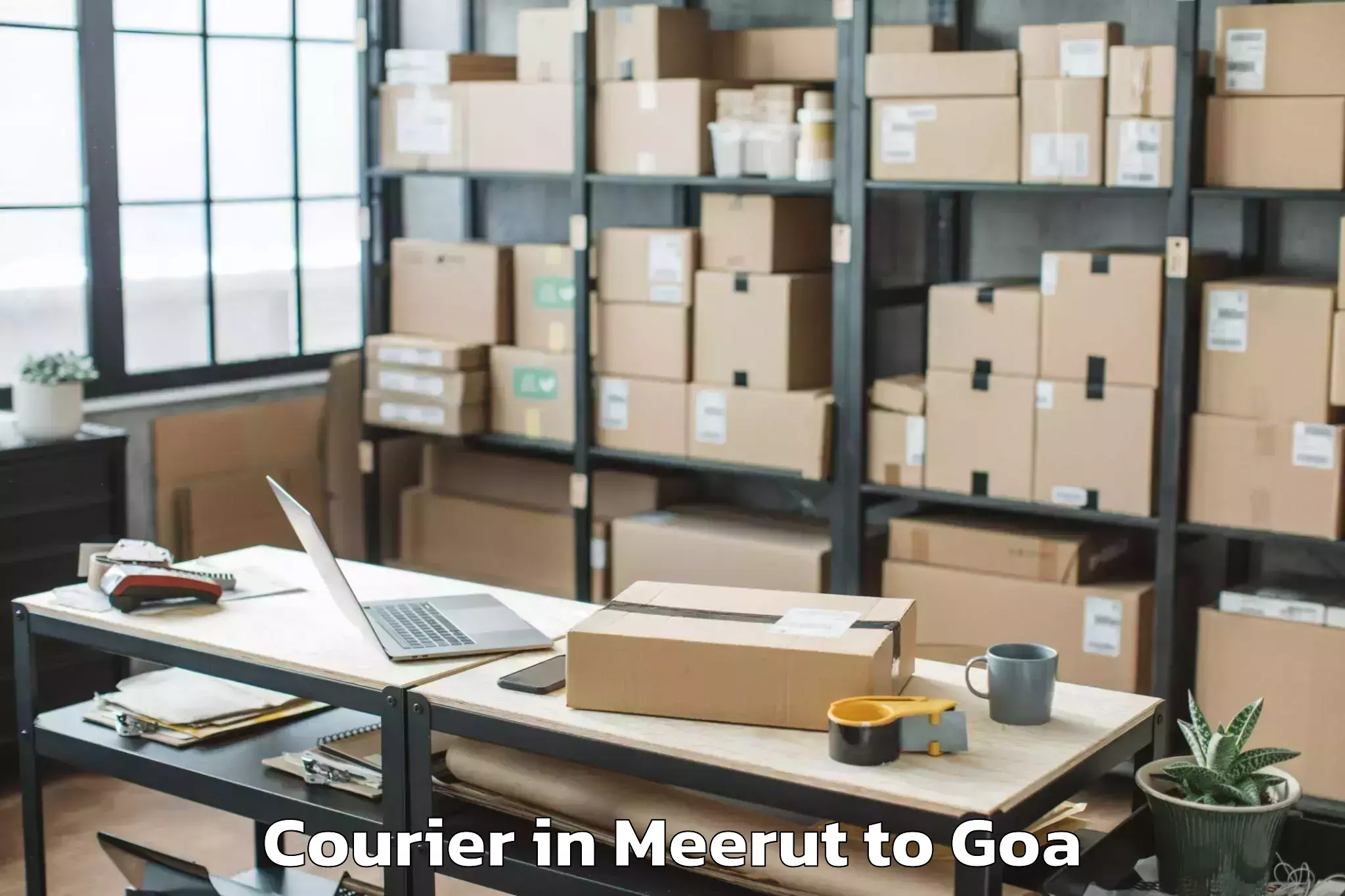 Easy Meerut to Ponda Courier Booking